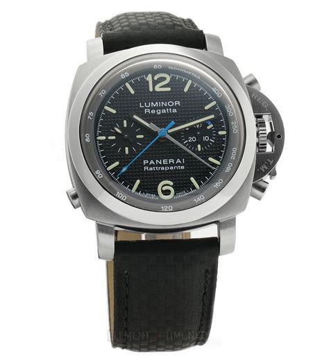 panerai regatta rattrapante 2007|1950 Regatta Rattrapante 44mm Black Hobnail Dial XX/500 Full .